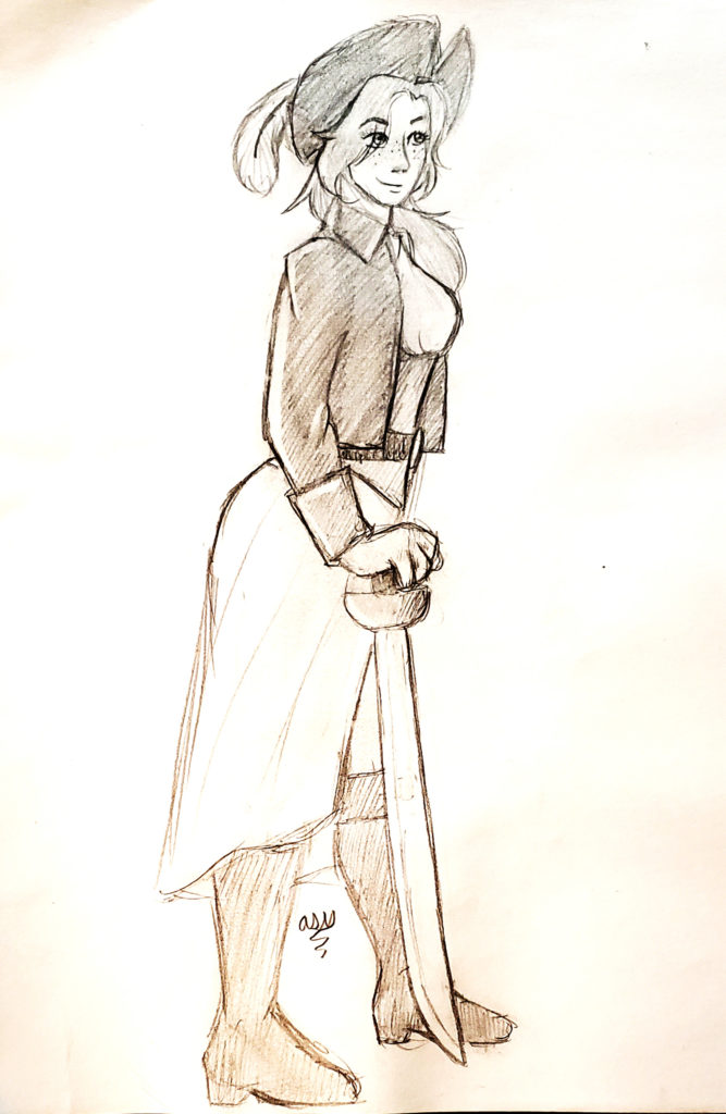 Anna Belle - Initial Sketch by Amanda S. Volk